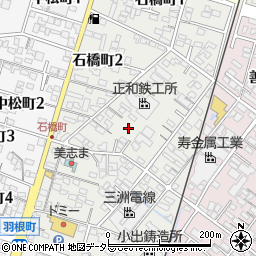 愛知県碧南市石橋町周辺の地図