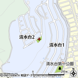 大阪府高槻市清水台周辺の地図