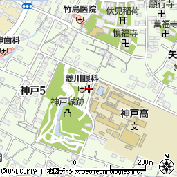 三重県鈴鹿市神戸5丁目8周辺の地図