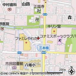 源氏垣外公園周辺の地図