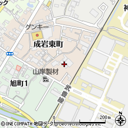 愛知県半田市成岩東町77周辺の地図