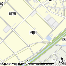 愛知県西尾市小島町円明周辺の地図