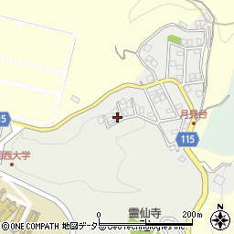 大阪府高槻市萩谷月見台5-33周辺の地図