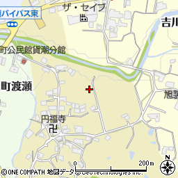 兵庫県三木市吉川町貸潮周辺の地図