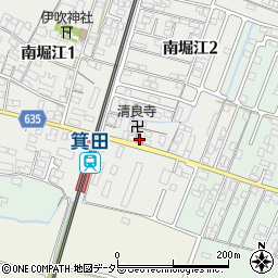 鈴鹿箕田郵便局周辺の地図