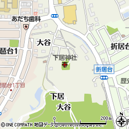下居神社周辺の地図