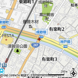 成岩橋周辺の地図