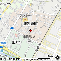 愛知県半田市成岩東町46周辺の地図
