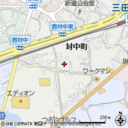 〒669-1525 兵庫県三田市対中町の地図