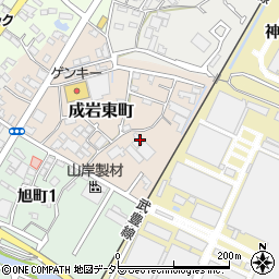 愛知県半田市成岩東町76周辺の地図