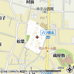 愛知県西尾市八ツ面町猿待周辺の地図