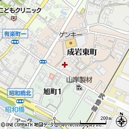 愛知県半田市成岩東町37-1周辺の地図