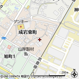 愛知県半田市成岩東町75周辺の地図