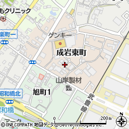 愛知県半田市成岩東町47-2周辺の地図