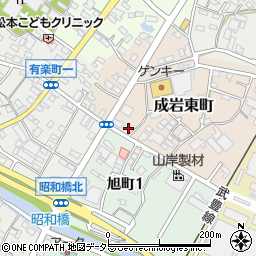 愛知県半田市成岩東町20周辺の地図