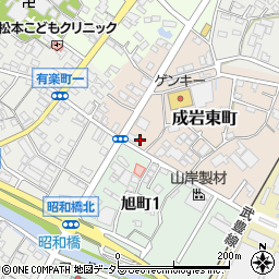 愛知県半田市成岩東町20-8周辺の地図