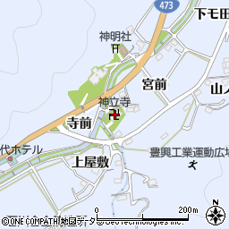 神立寺周辺の地図
