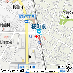 西尾警察署鶴城交番周辺の地図