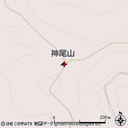 神尾山周辺の地図