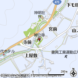 神立寺周辺の地図