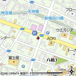 マクドナルド焼津インター店周辺の地図