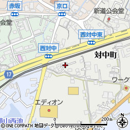 兵庫県三田市対中町15周辺の地図
