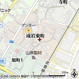 愛知県半田市成岩東町周辺の地図