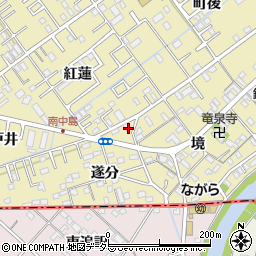 愛知県岡崎市中島町紅蓮69-1周辺の地図