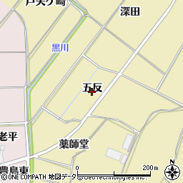 愛知県新城市野田（五反）周辺の地図
