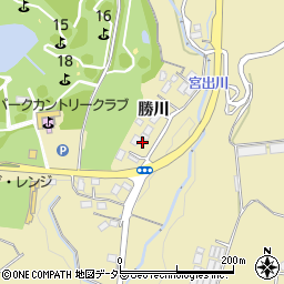 愛知県豊川市東上町勝川周辺の地図