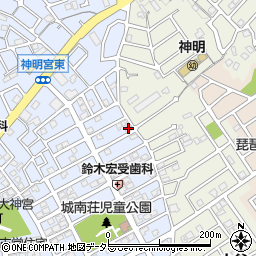 京都府宇治市神明宮東102周辺の地図