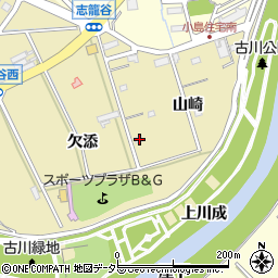愛知県西尾市志籠谷町山崎81周辺の地図