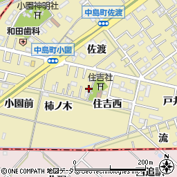 愛知県岡崎市中島町住吉西7周辺の地図