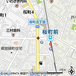 桜町駅西周辺の地図