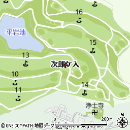 愛知県額田郡幸田町久保田次郎ケ入周辺の地図