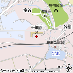 愛知県新城市豊島馬渡周辺の地図