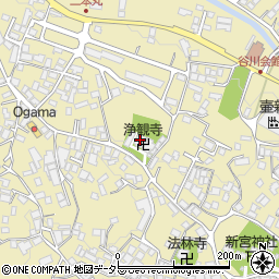 浄観寺周辺の地図