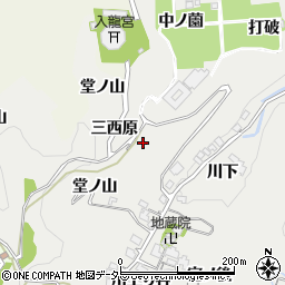 京都府宇治市白川笹原周辺の地図