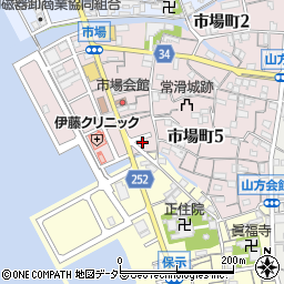 中日新聞常滑専売店周辺の地図