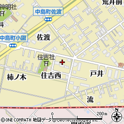 愛知県岡崎市中島町住吉西2周辺の地図