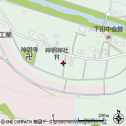 兵庫県三田市下田中112周辺の地図