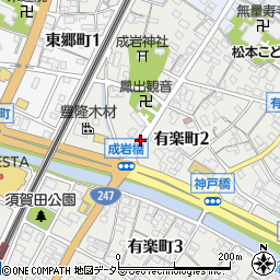 成岩橋周辺の地図