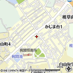愛知県常滑市かじま台周辺の地図