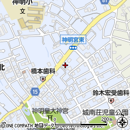 京都府宇治市神明宮東17周辺の地図