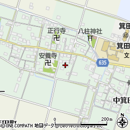 三重県鈴鹿市中箕田周辺の地図