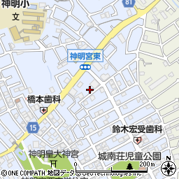 京都府宇治市神明宮東16周辺の地図