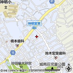 京都府宇治市神明宮東16-2周辺の地図