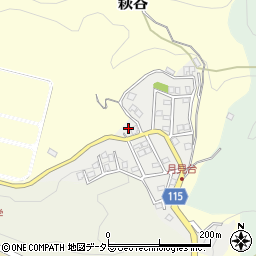 大阪府高槻市萩谷月見台6周辺の地図