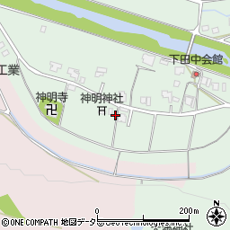 兵庫県三田市下田中113周辺の地図