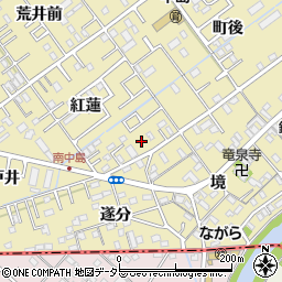 愛知県岡崎市中島町紅蓮13-3周辺の地図
